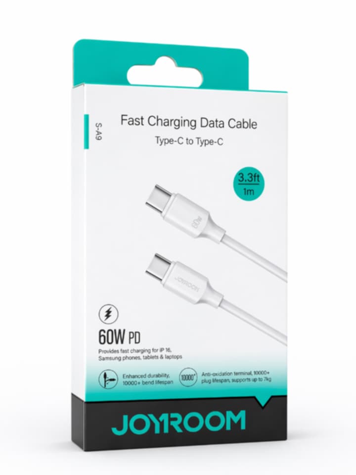 -A9 Fast Charging Data Cable Type-C to Type-C 80Gc 3.3ft