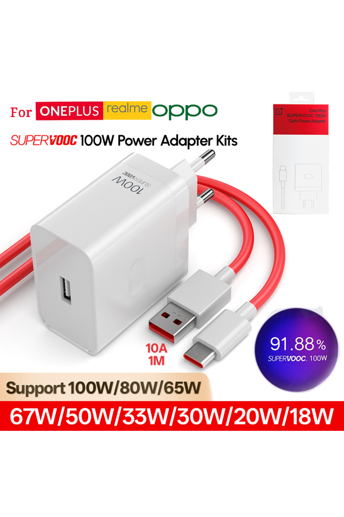 شحن سريع OnePlus 100W الأصلي